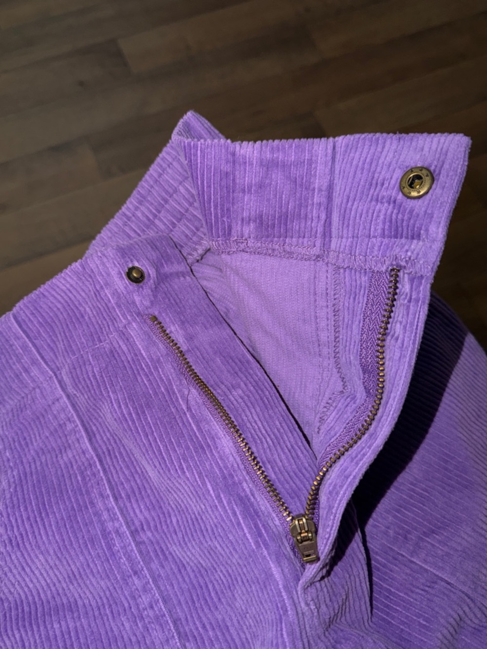 Hammies Size 28 Purple Corduroy Shorts Retro Roller Rink Unisex Bottoms Trendy - Picture 7 of 12